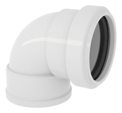 Kit 3 Joelho 90° Esgoto C/Anel 40mm - Tigre