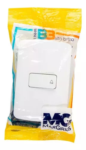 Conjunto Interruptor Pulsador Para Campainha 4x2