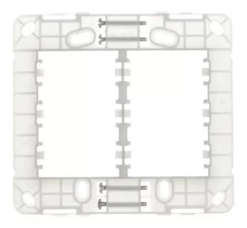 Conjunto Placa 4x4 2 Postos Horizontal Margirius Linha B3