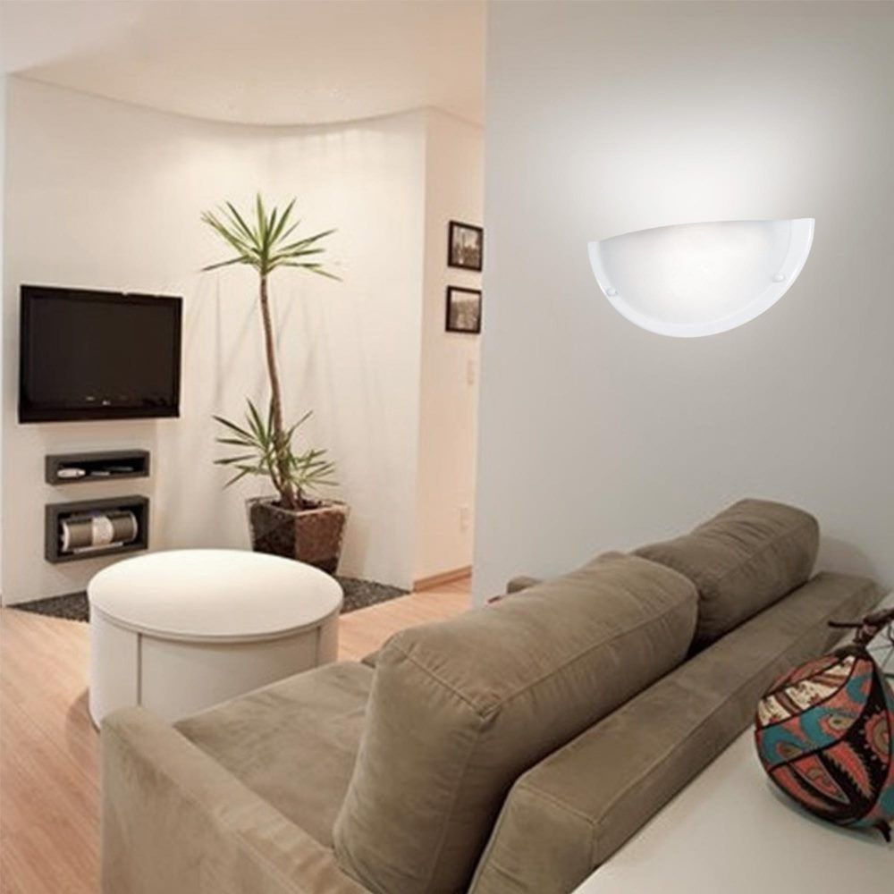 Arandela Attena 2001/AR Branco Meia Lua