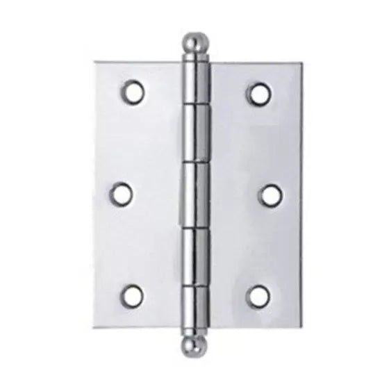 Dobradiça Aço CT 3,5X3 Cromado MGM com Parafusos