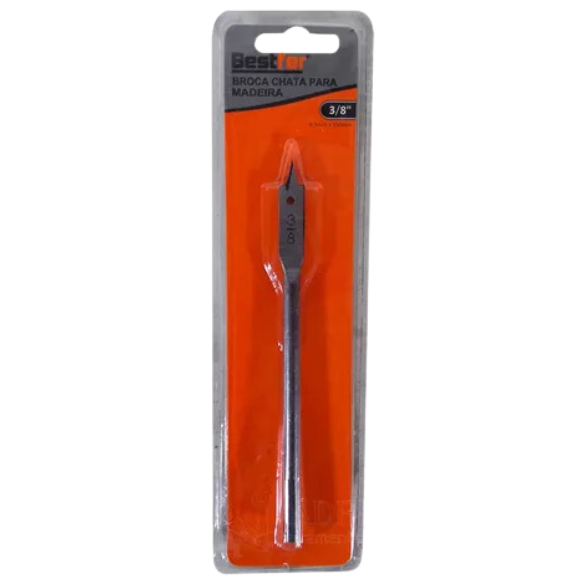 Broca Chata Para Madeira 3/8" - Bestfer