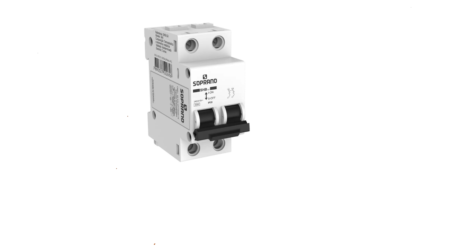 Disjuntor Din Shb2 GII-C0 10A Bipolar - Soprano