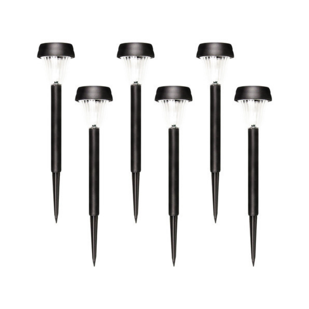Kit com 06 Espeto Solar Ecoforce Balizadoras Led Luz Branca