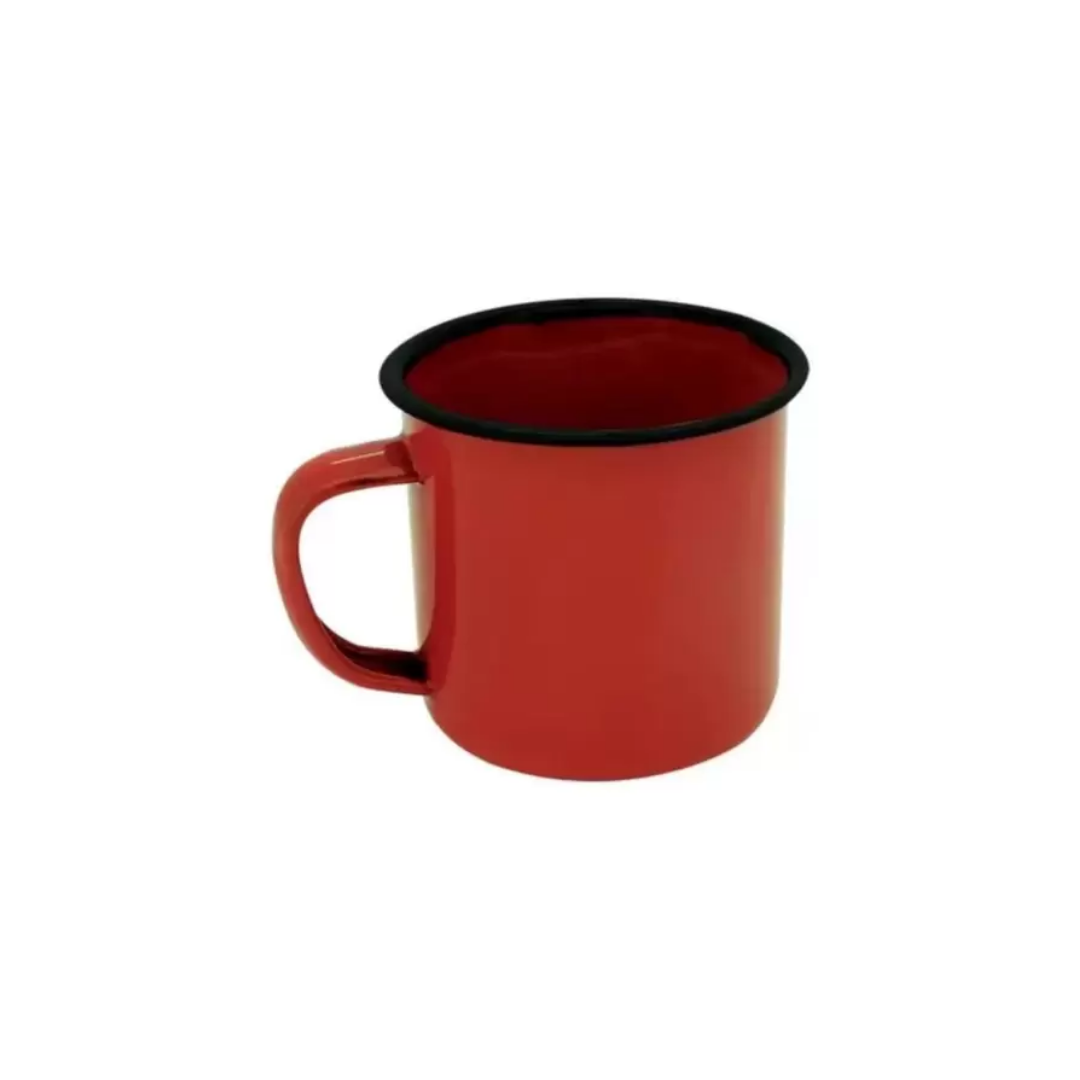 Caneca Esmaltada Tradicional 5cm Vermelho Yangzi