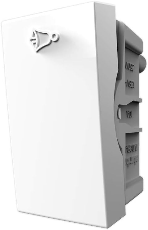 Pulsador De Campainha 10A/250V ModuloPro Branco - Alumbra
