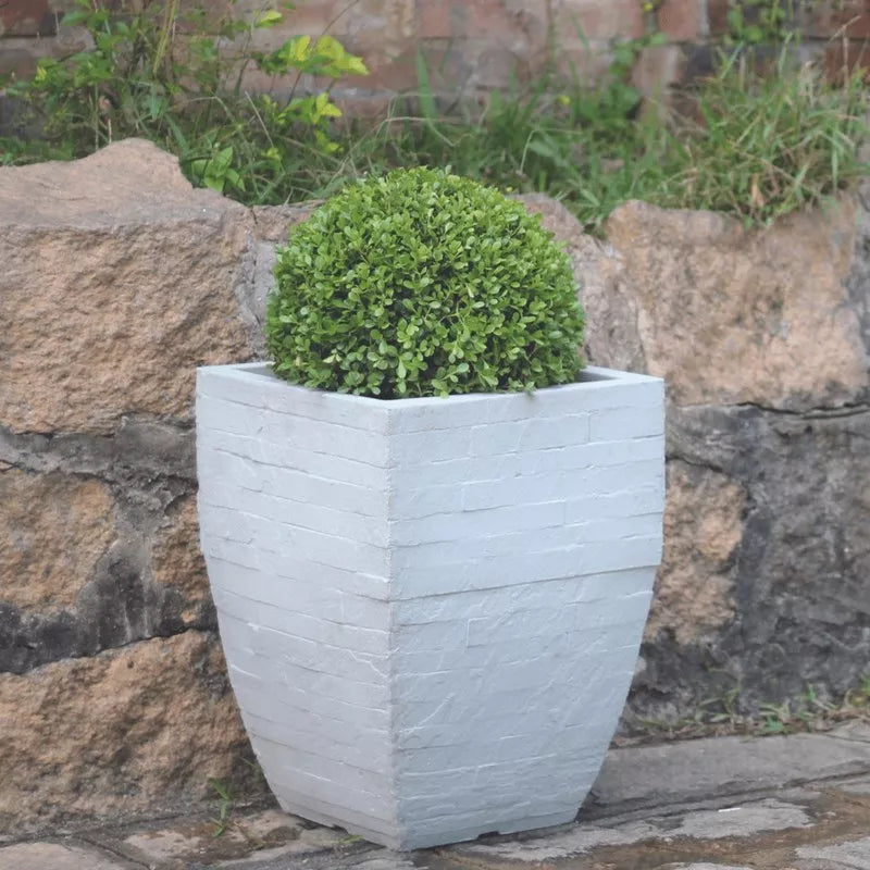 Vaso Quadrado Minas Stone 33 Cimento- Japi
