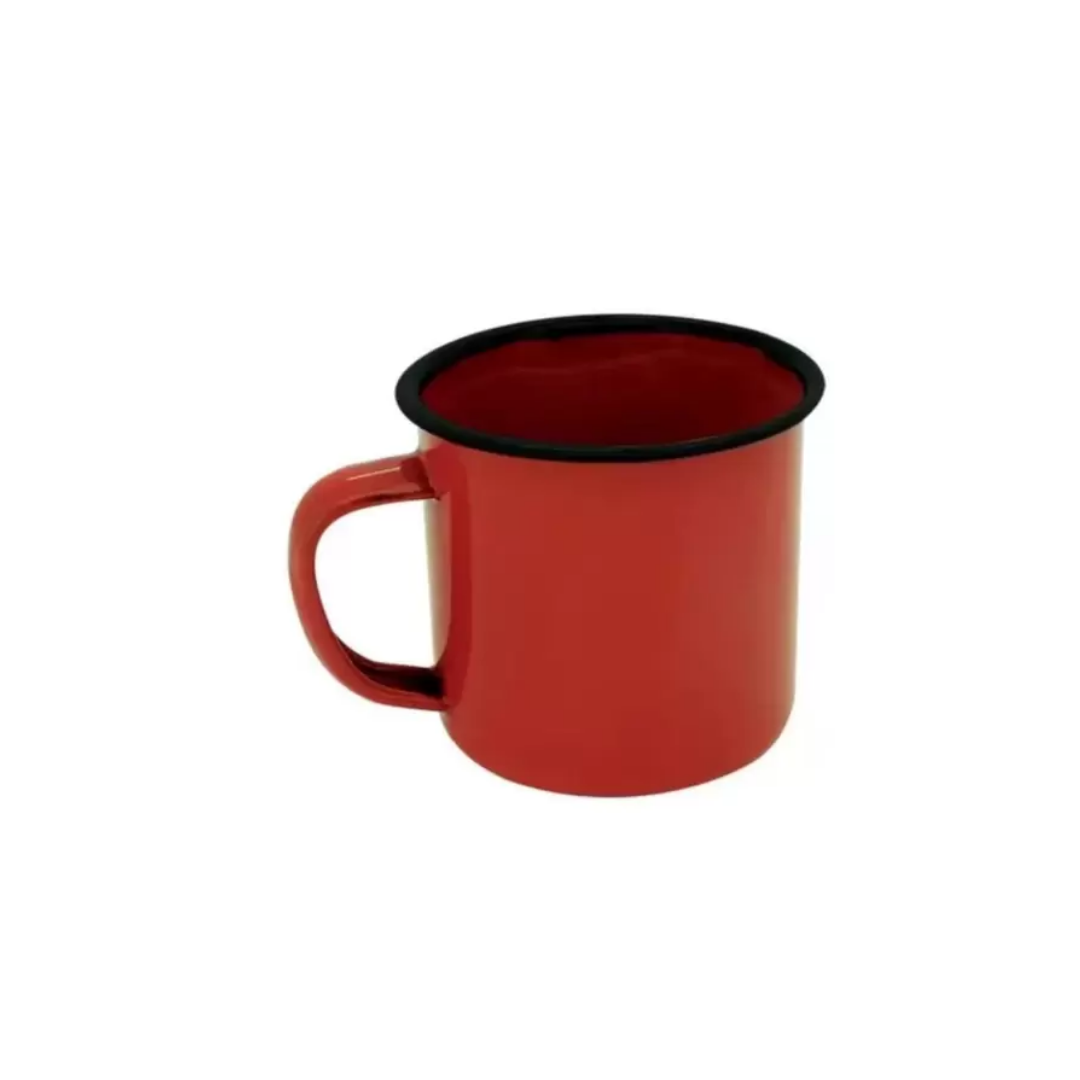 Caneca Esmaltada Tradicional 5cm Vermelho Yangzi