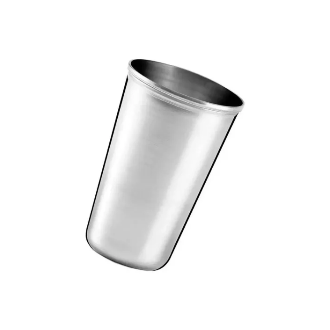 Jogo de 12 Copos Inox 250ml Yangzi Alumínio Resistente