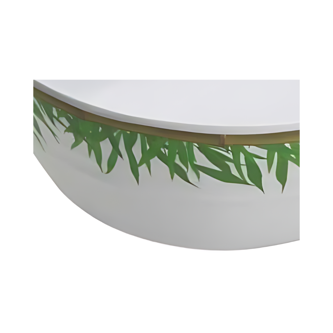 Travessa Oval Melamina Bambu 32cm Mimo Style Bowl