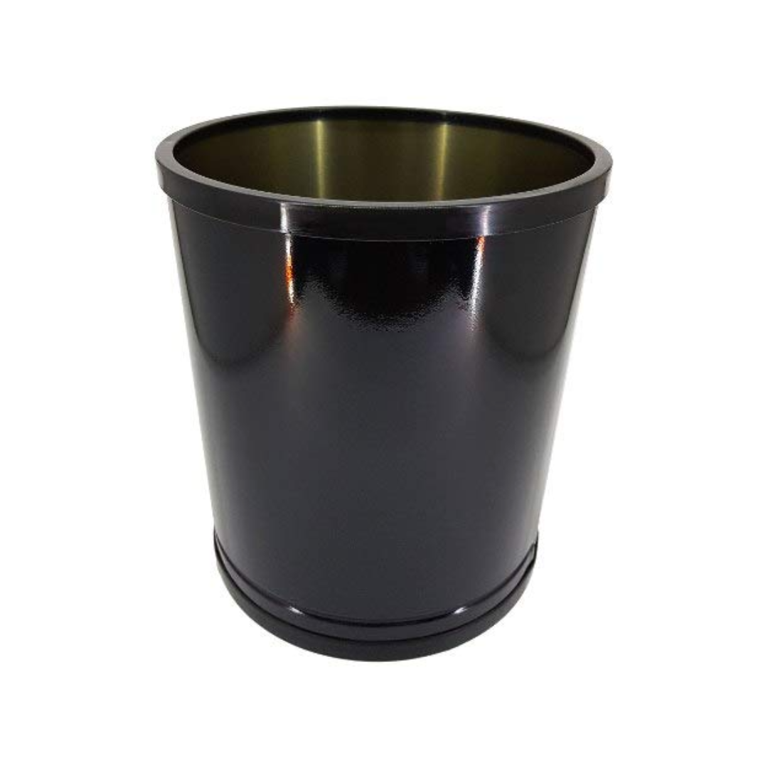 Cesto para lixo de plástico preto 7L Viel