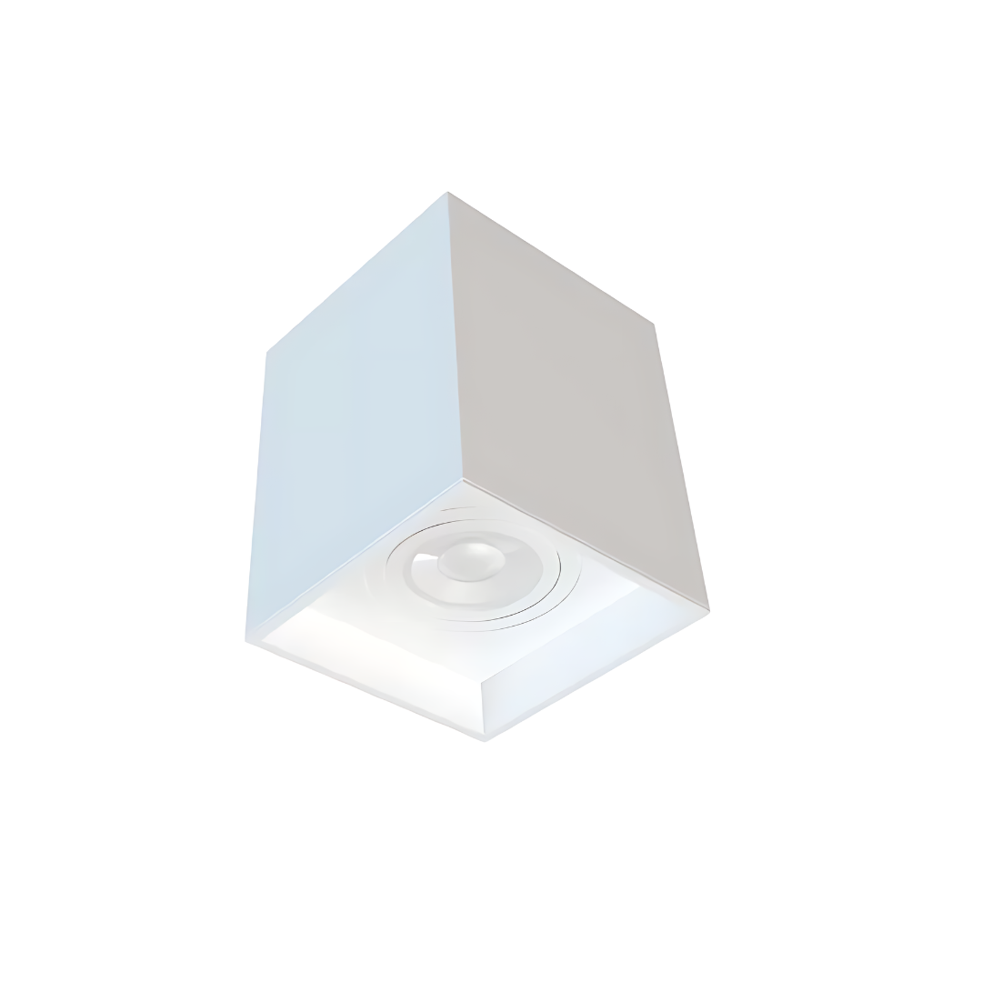 Luminária Plafon Flat Box Sobrepor 1Lamp E27 Branco