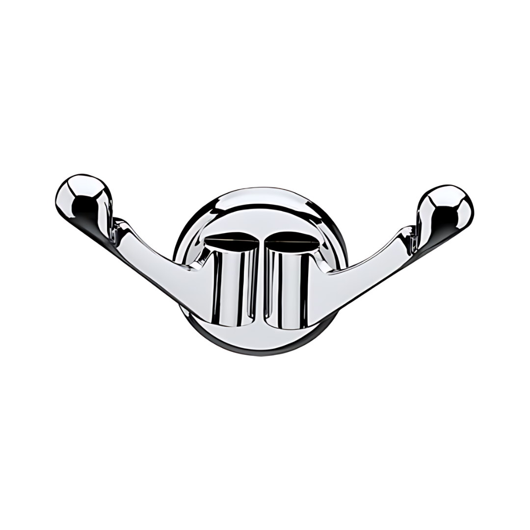 Cabide Gancho Duplo Banheiro 4,4cm Cromado Italy Line
