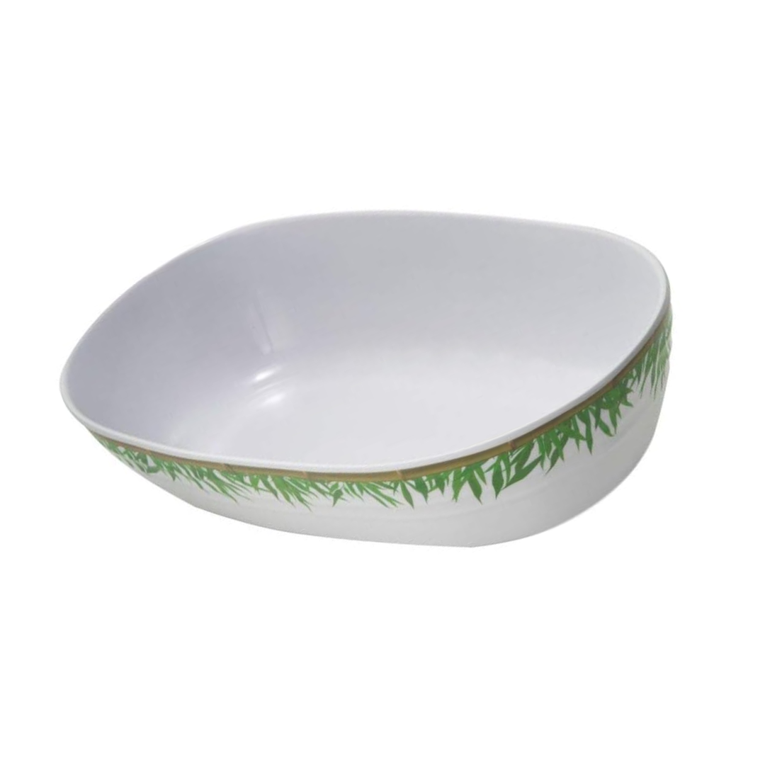 Travessa Oval Melamina Bambu 32cm Mimo Style Bowl