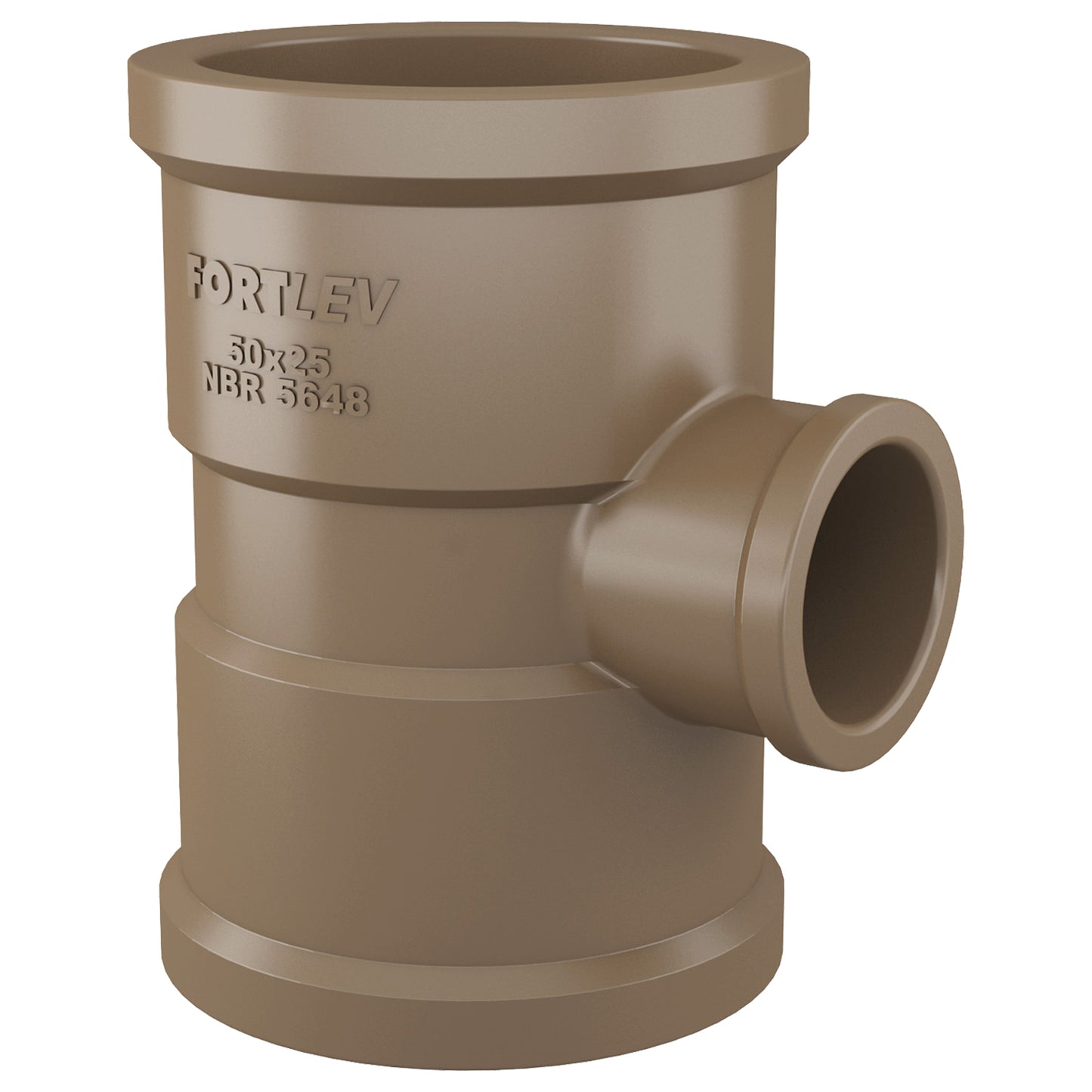 Kit c/2 Te de Redução Soldável 32mm x 25mm - Fortlev