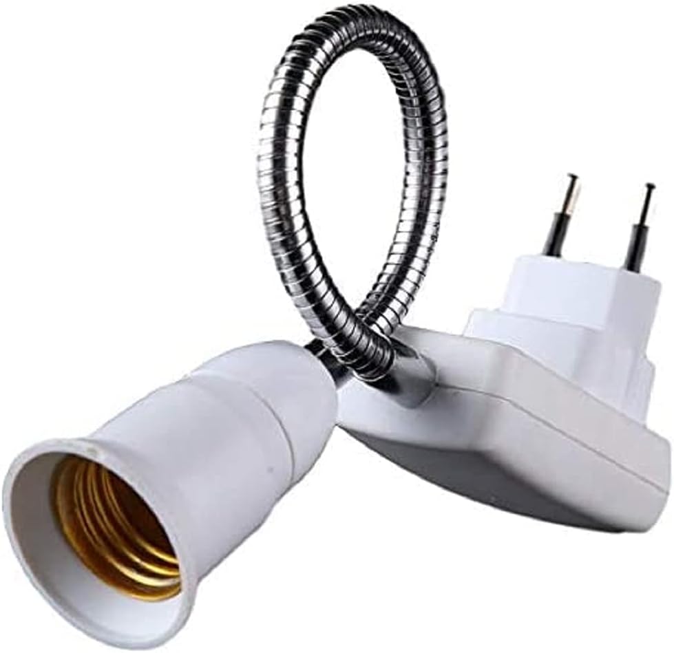 Soquete E27 c/Adaptador Flexível P/Tomada 40cm - Bestfer