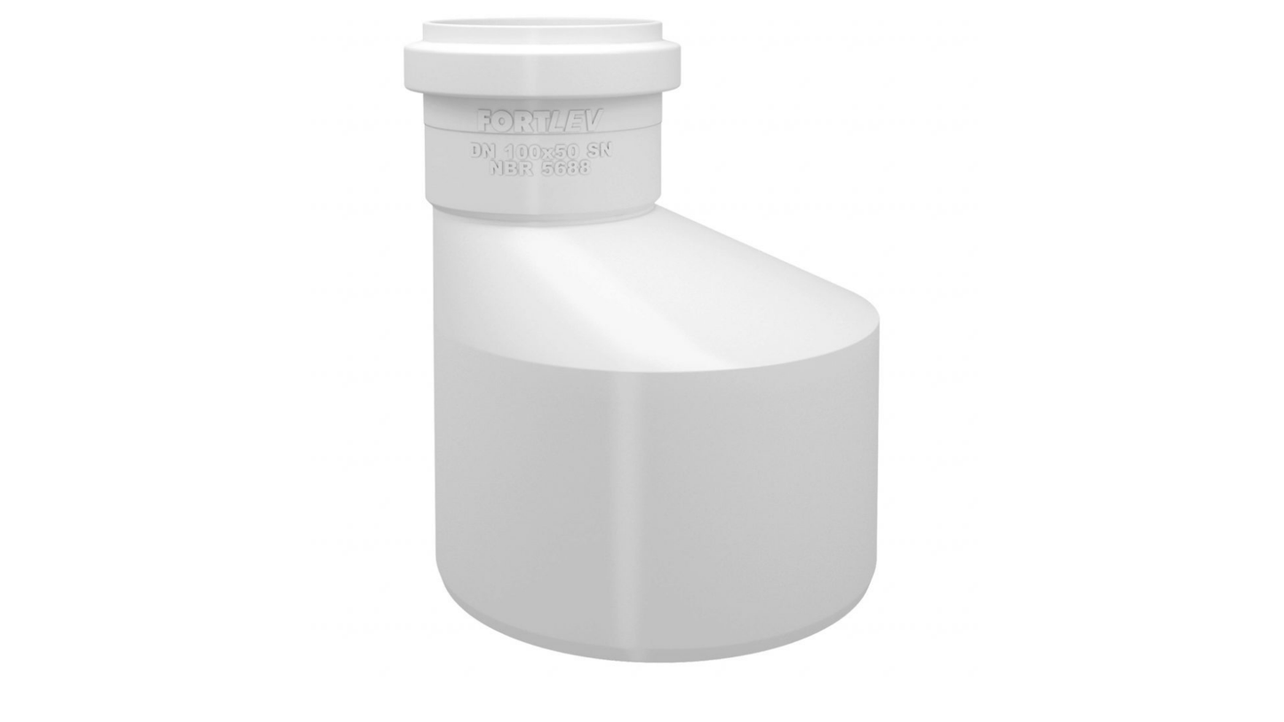 Redução Excêntrica de Esgoto 150mm x 100mm - Fortlev