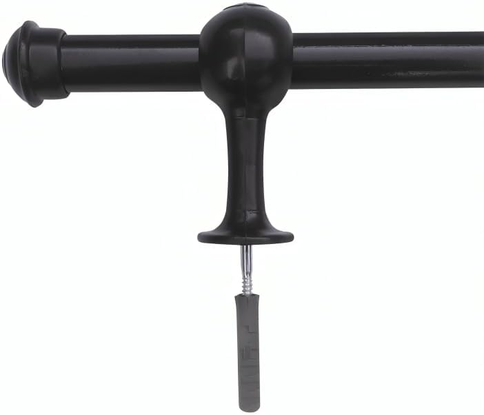 Varão De Cortina 28mm x 3m Preto - Tambasa