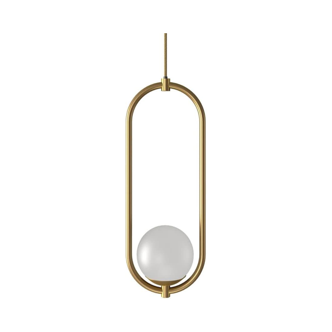 PEND GLOBE IV 1XG9 OPALINO  DOURADO  ORLUCE