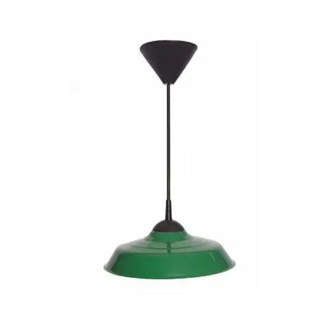 Prato Para Lustre Bedd  Alumínio Verde/Branco 16'' - Olivo