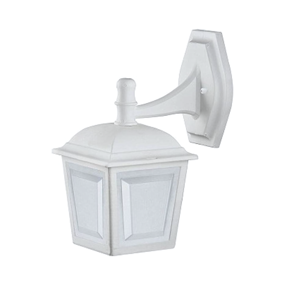 Arandela Externa Colonial Vintage Retro Branco Click Injet