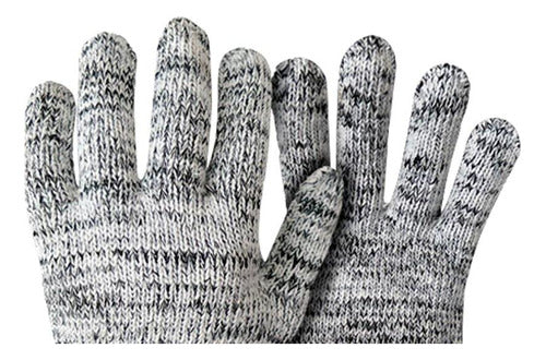 Kit 10 Pares de Luva de Malha Tricotada Mesclada 9 Imbat