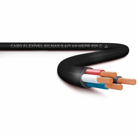 Cabo Pp Multipolar Nax Hepr 90° 3x4mm² 0,6/1kv 10 metros