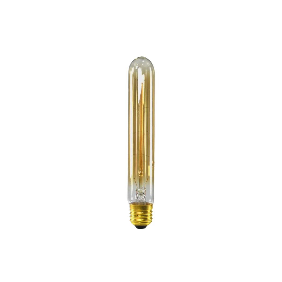 Lâmpada filamento de carbono tubo retrô vintage ST30 40W 2400K Âmbar E-27 127V