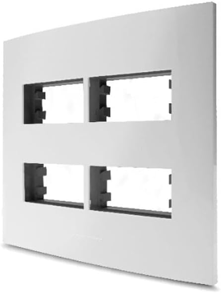 Placa 4 x 4 4Módulos Distanciados Branco Bliss Pro - Alumbra