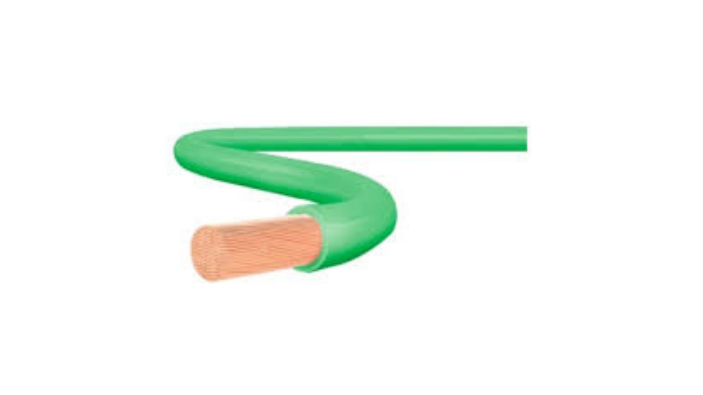 Cabo Flexível 750V 10,00mm² Verde Rolo 1 metro - Condumig