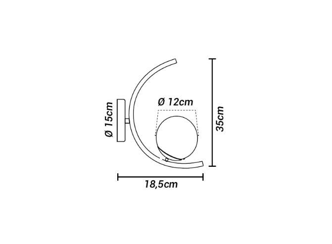 PEND FORMATTO G- 6XE27 PTM COBRE OR1402 ORLUCE