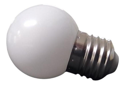 Lâmpada Bolinha Decorativa Branco Frio G45 E27 Galaxy 127v