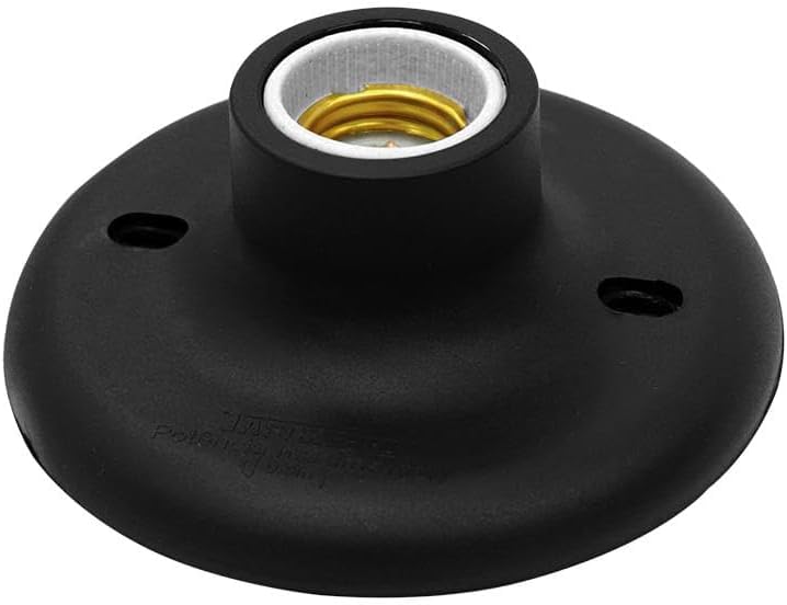 PLAF E-27 PORCEL PRETA TASCHIBRA