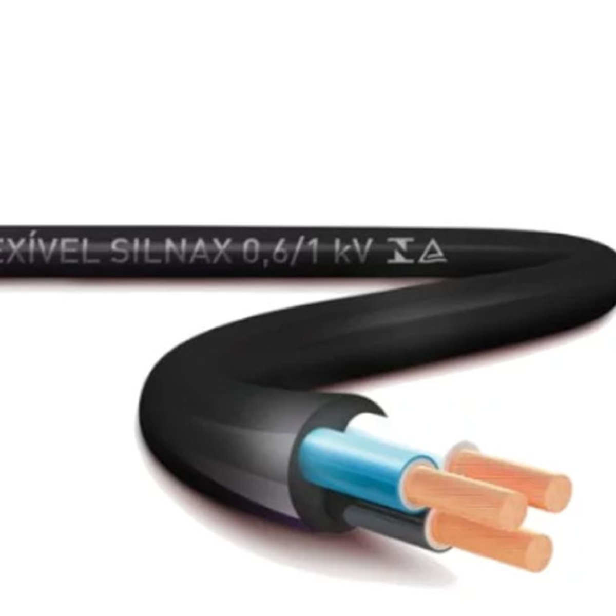 Cabo Flexível Hepr 3x1,5mm 1kv 90g Preto 24 metros