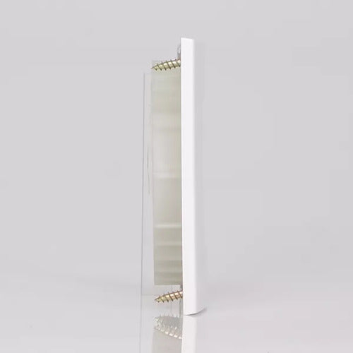 Conjunto Placa + Suporte Para Móvel Branco 80x80mm Sleek
