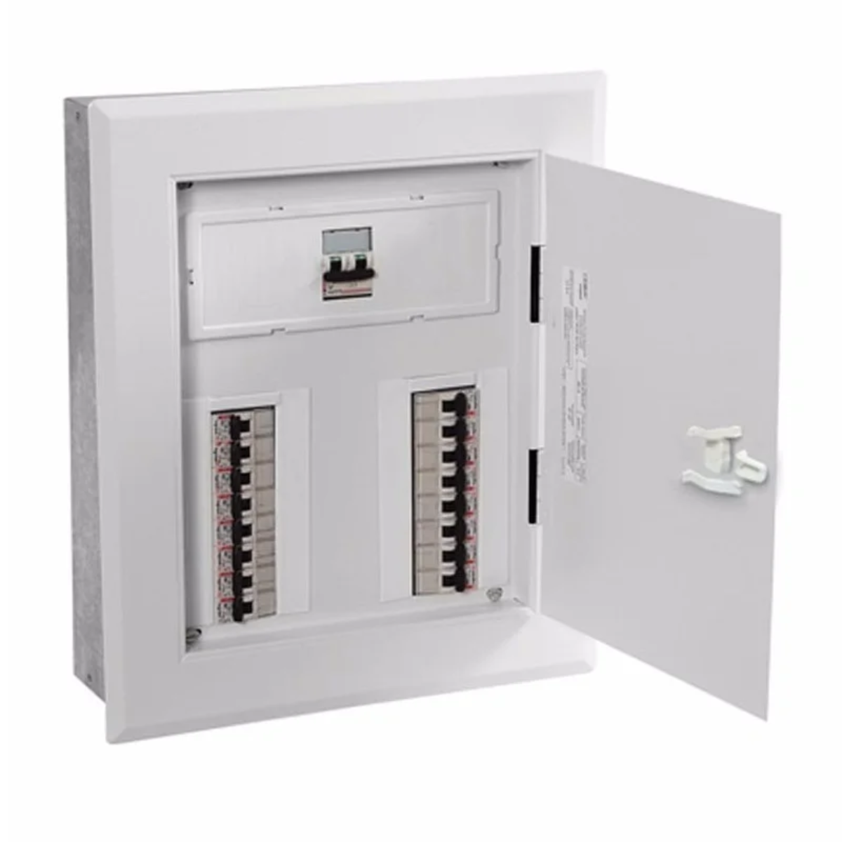 QUADRO METAL 16DIN 100A BRANCO EMBUTIR PIAL