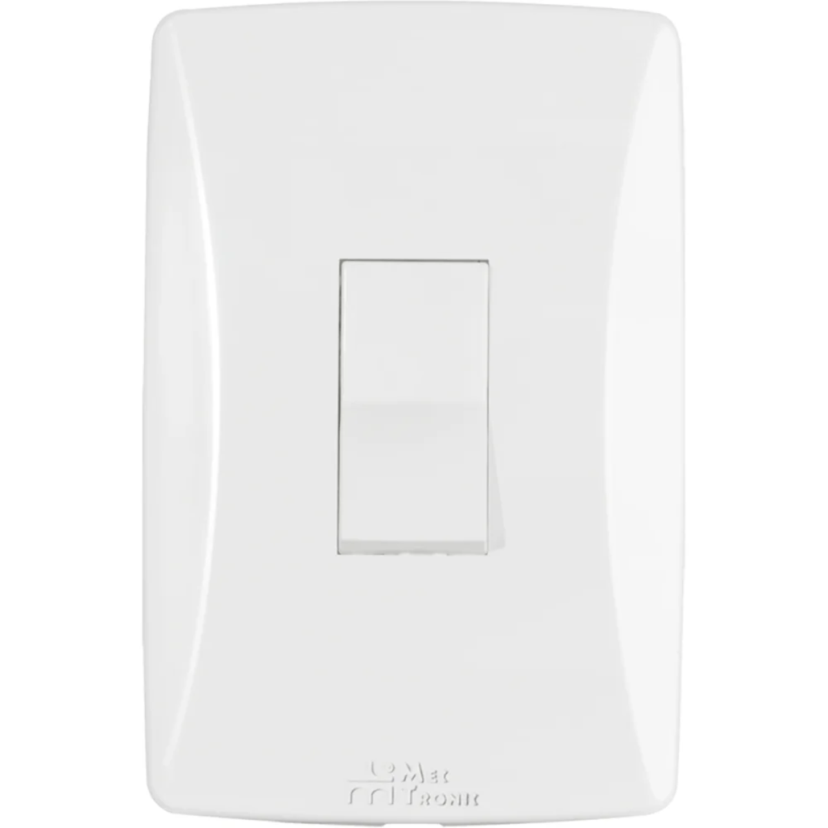 CONJUNTO INTERRUPTOR SIMPLES COM PLACA VERTICAL PETRA MEC-TRONIC