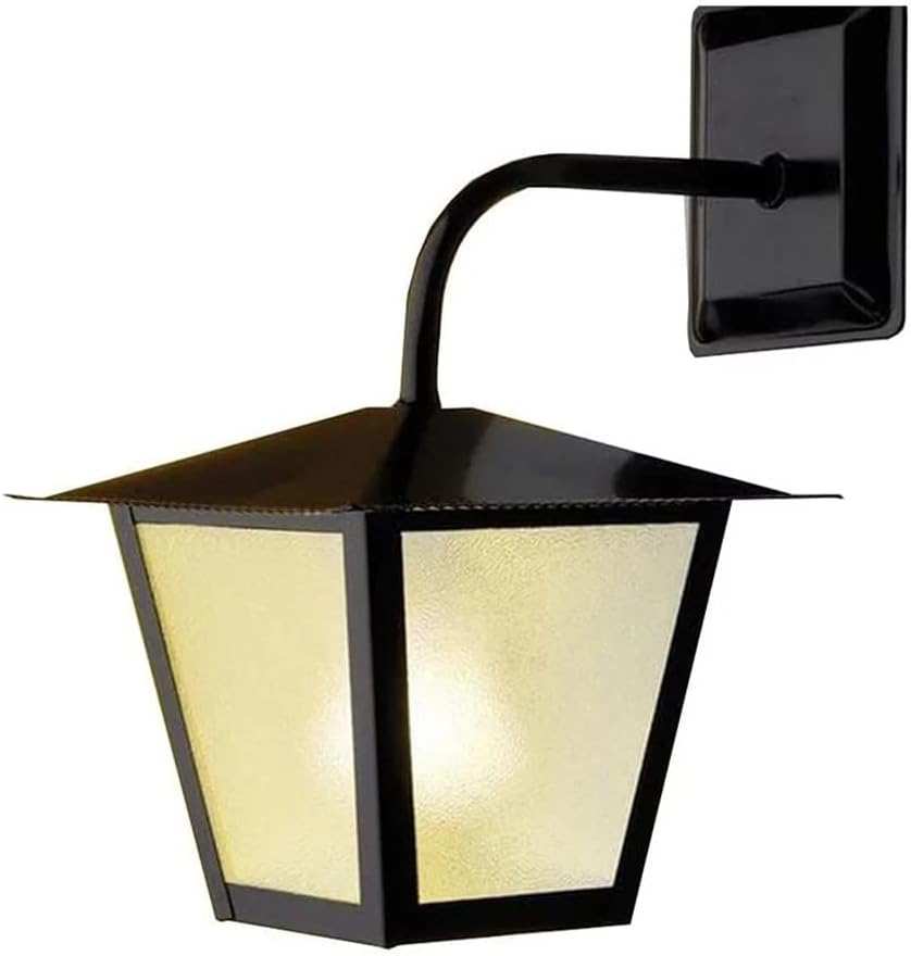 Arandela Colonial Aço Fosfotizado L-4-B Preta - Ideal Iluminação