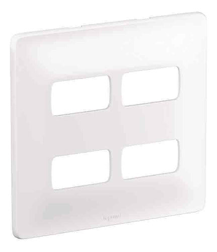 Conjunto Placa 4x4 + Suporte 4 Módulos - Pial Zeffia