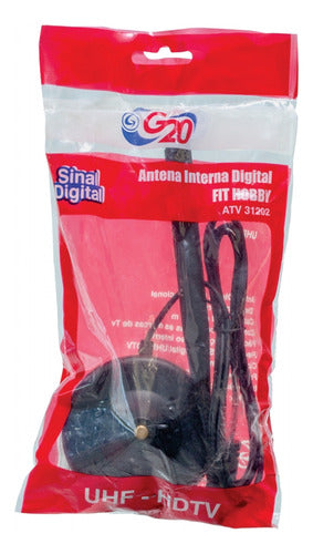 Antena Interna Tv Digital Fit Uhf/hdtv Universal Cabo De 1m