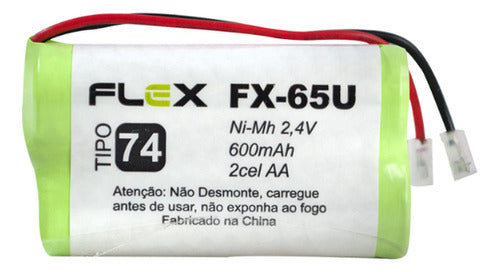 Bateria para Telefone Sem Fio Flex FX-65U Gold