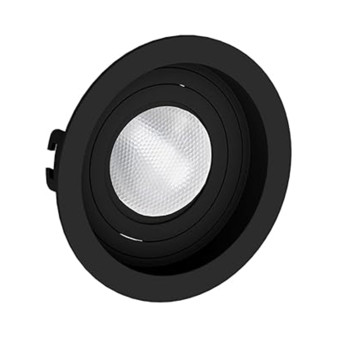 Spot Embutir Recuado Par20 Preto Save Energy Redondo