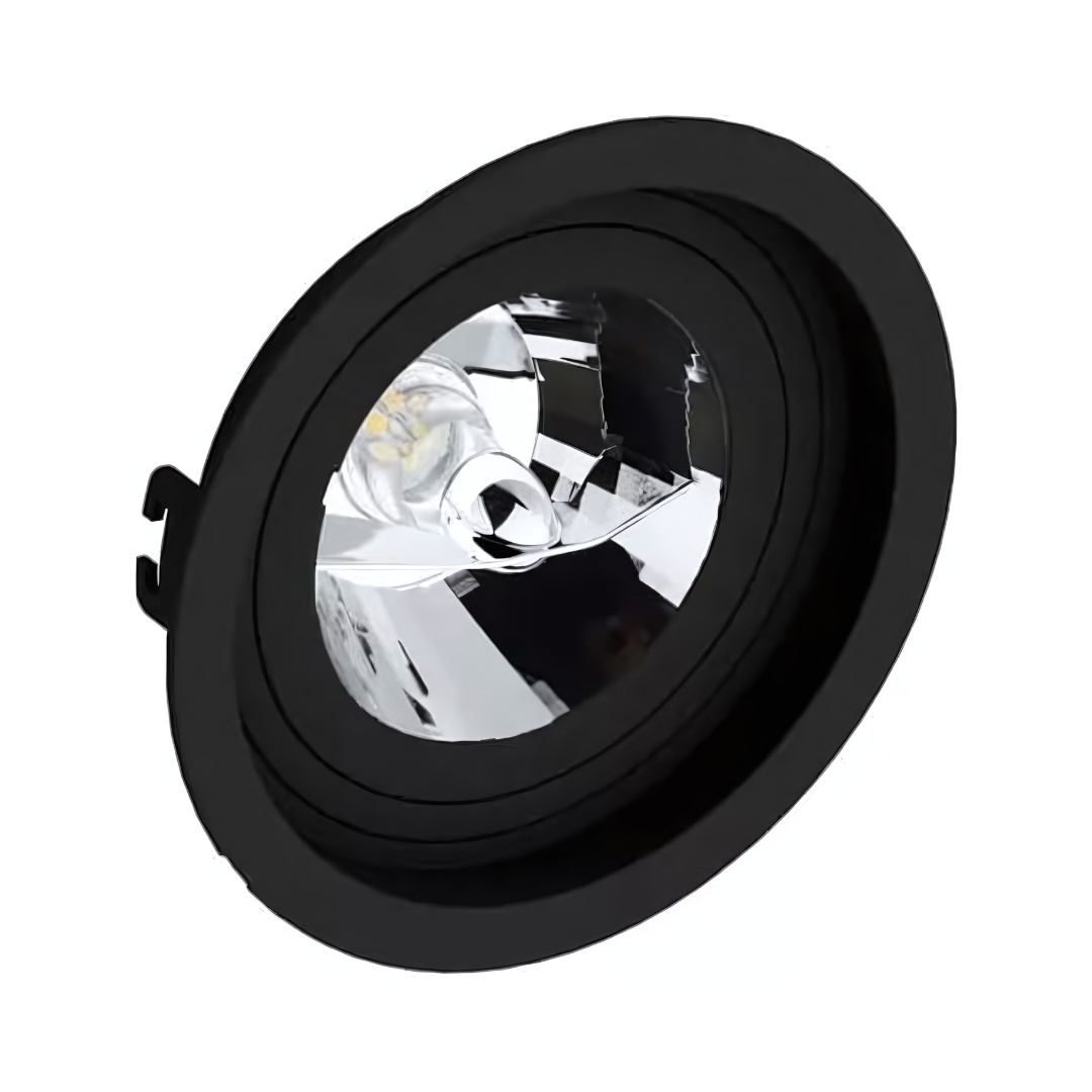 Spot Embutir Redondo Ar111 Recuado Preto Save Energy