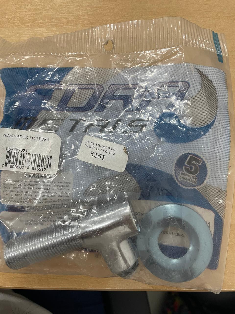Adaptador para Filtro 1/2"(M) x 3/8"(M) x 1/8 Impacto