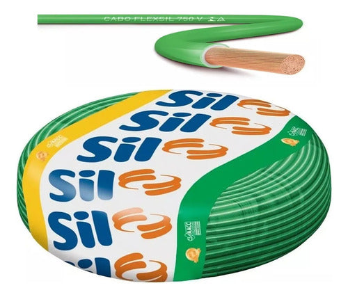 Cabo Flexível Verde 2,5mm 750v rolo 12 metros- Sil