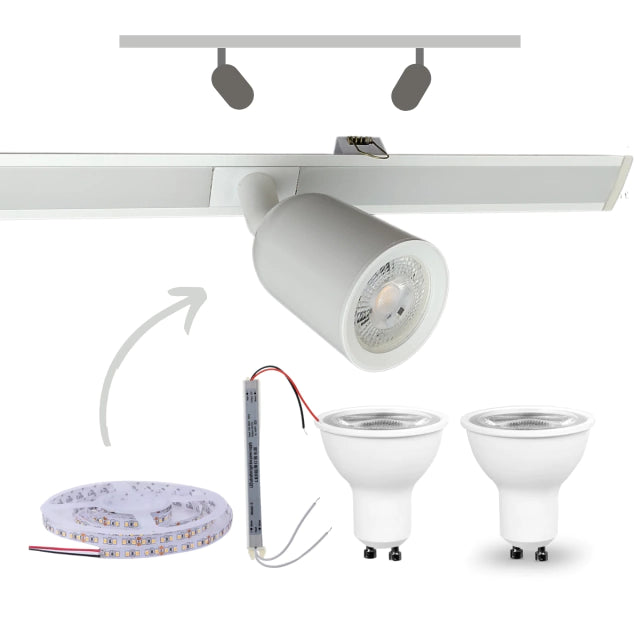 Perfil de Led com Spot Luz Difusa 2700k Ilunato