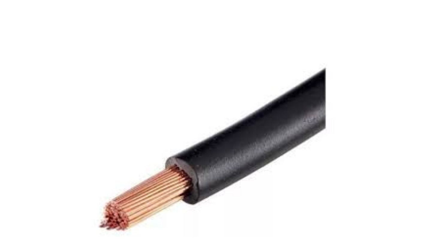 Cabo Flexível 6,0mm Preto rolo 3,50 metros 750v - Corfio