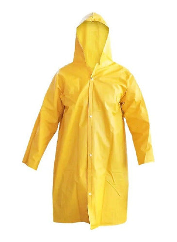 Capa De Chuva Pvc Forrada Amarela Tamanho G/gg Com Ca Epi