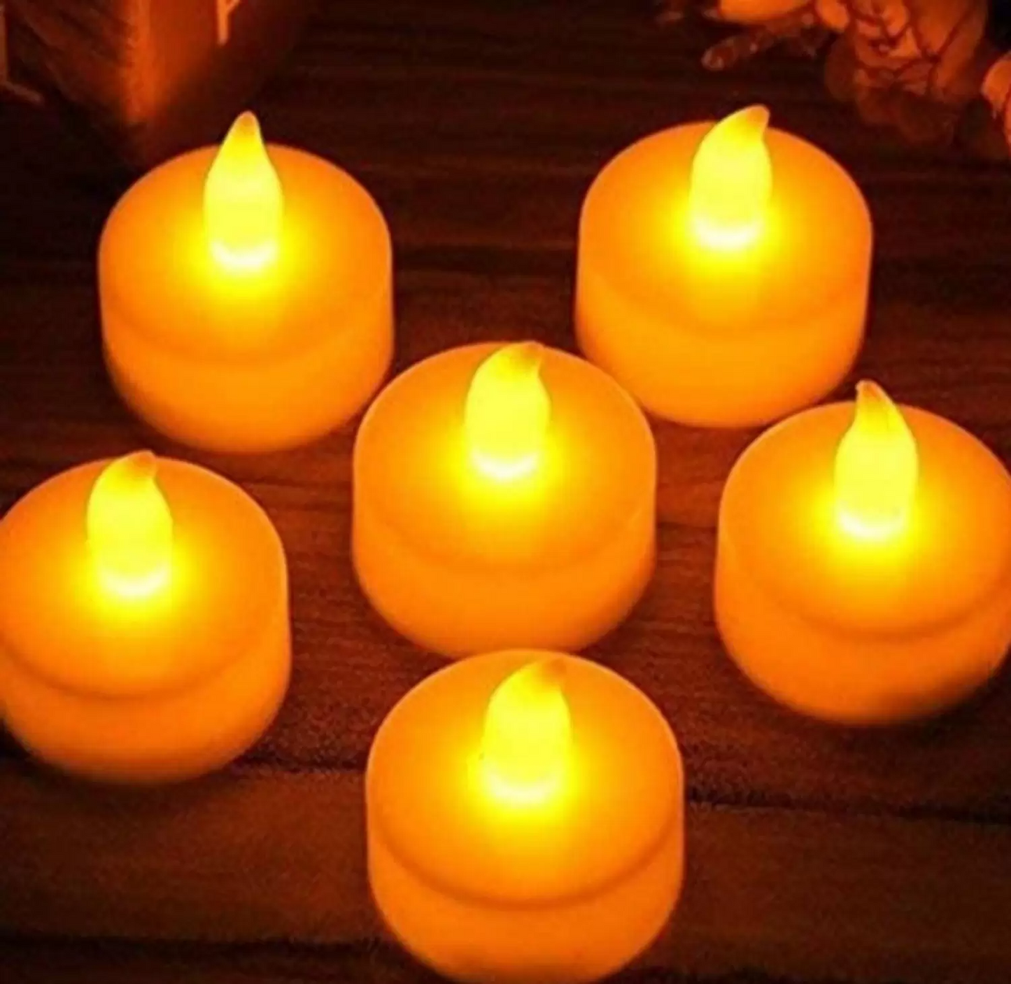 Vela mini LED PLT Branco 4x3,6 CM Florarte