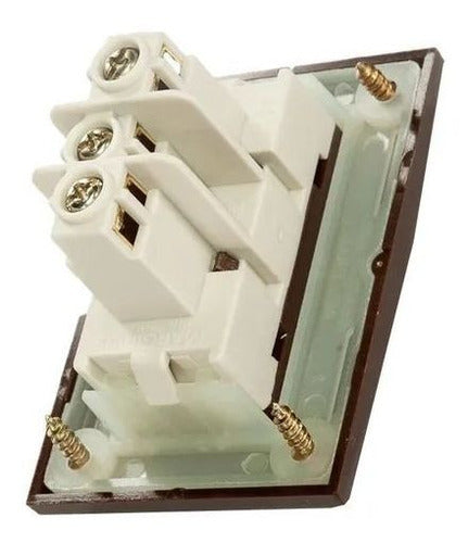Tomada para Móvel 2P+T 10A 250V Margirius Sleek Marrom